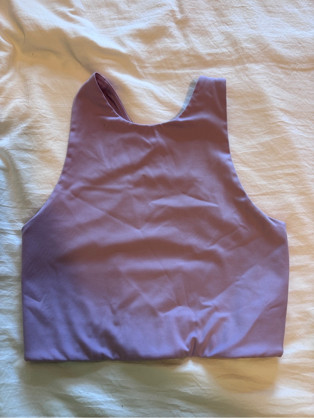 girlfriend collective Dylan High Compression Sports Bra Tank Lilac